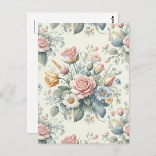 バラ ポストカード (正面/裏面)