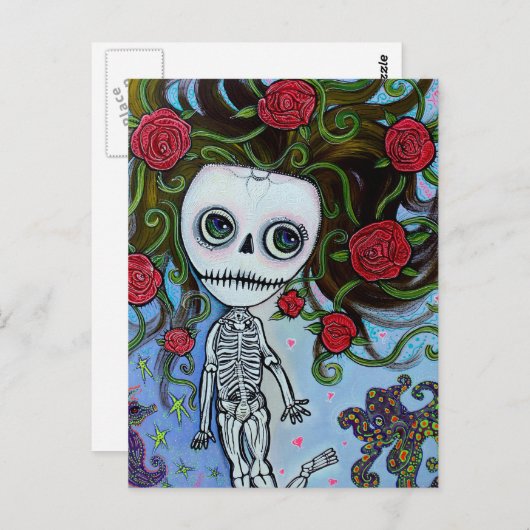 バラ ポストカード (正面/裏面)