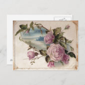 バラ ポストカード (正面/裏面)