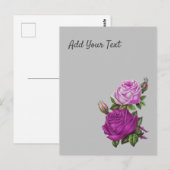 バラ ポストカード (正面/裏面)