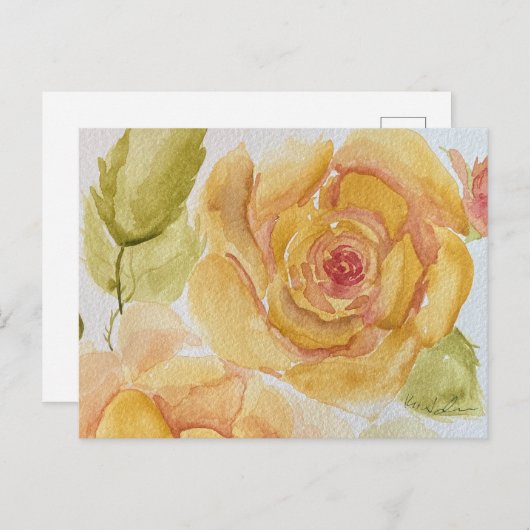 バラ ポストカード (正面/裏面)