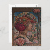 バラ ポストカード (正面/裏面)