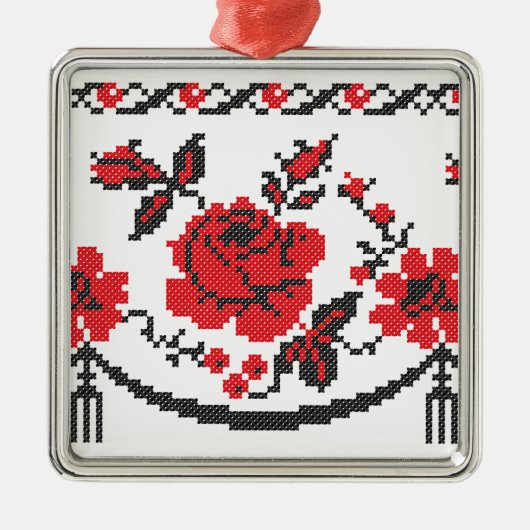 バラ メタルオーナメント (正面)