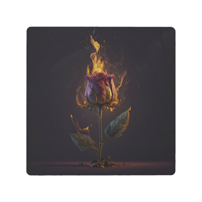 バラ メタルプリント (正面)