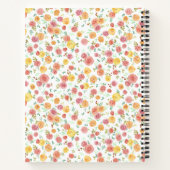 バラ(モノグラムと名前ガールズ) ノートブック (裏面)