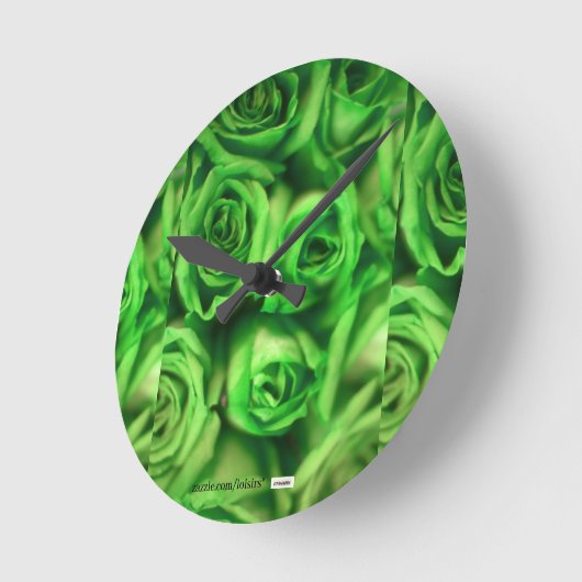 バラ ラウンド壁時計 (傾斜)