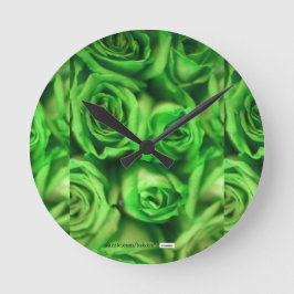 バラ ラウンド壁時計