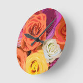 バラ ラウンド壁時計 (傾斜)