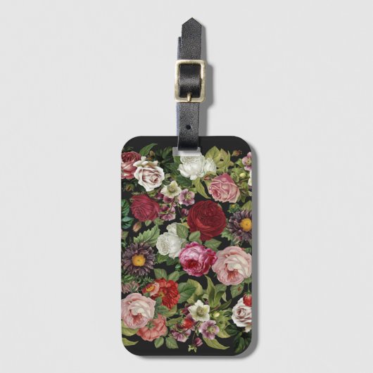 バラ ラゲッジタグ (正面縦)