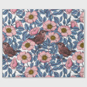 バラ ラッピングペーパー (フラット)