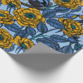 バラ ラッピングペーパー (角)