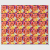 バラ ラッピングペーパー (フラット)