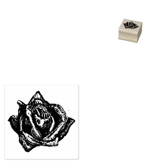 バラ ラバースタンプ (押印)