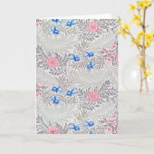 バラ・ラークスパー、ウィリアム・モリス カード (黄色い花)