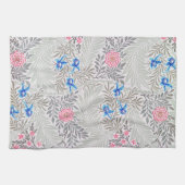 バラ・ラークスパー、ウィリアム・モリス キッチンタオル (横)