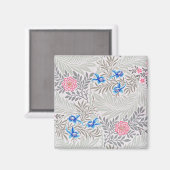 バラ・ラークスパー、ウィリアム・モリス マグネット (正面/裏面)