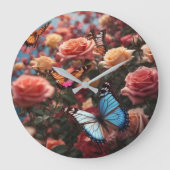 バラ ラージ壁時計 (正面)
