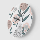 バラ ラージ壁時計 (傾斜)