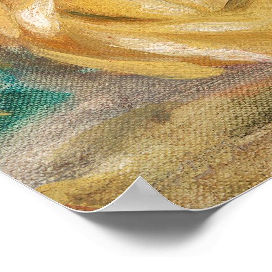 バラ:ルノアール印象派絵画の ポスター (角)