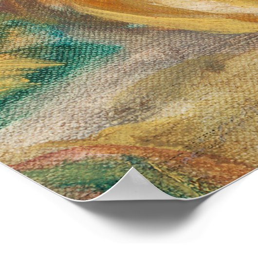 バラ:ルノアール印象派絵画の ポスター (角)