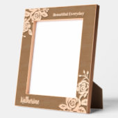 バラ レーザー彫刻フレーム (左)