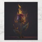 バラ ワインラベル (シングルラベル)