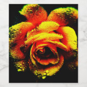 バラ ワインラベル (シングルラベル)