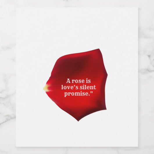 バラ ワインラベル (シングルラベル)