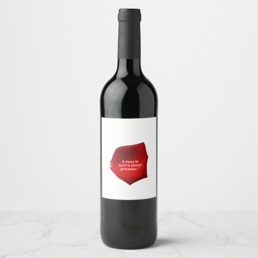 バラ ワインラベル (正面)