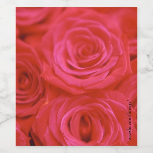 バラ ワインラベル (シングルラベル)