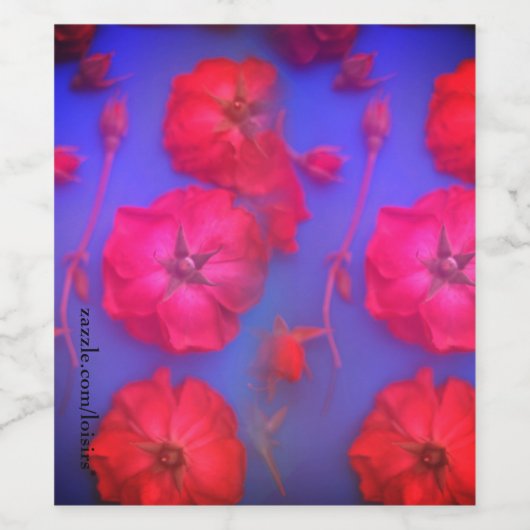 バラ ワインラベル (シングルラベル)