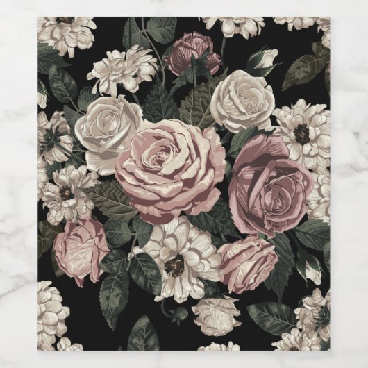 バラ ワインラベル (シングルラベル)