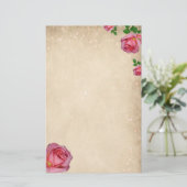 バラ 便箋 (スタンド正面)
