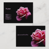バラ 名刺 (正面/裏面)