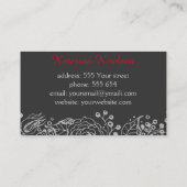 バラ 名刺 (裏面)