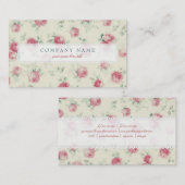 バラ 名刺 (正面/裏面)