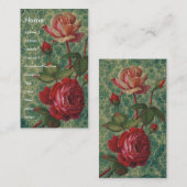 バラ 名刺 (正面/裏面)