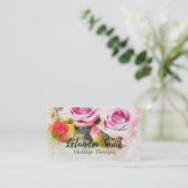 バラ 名刺 (スタンド正面)