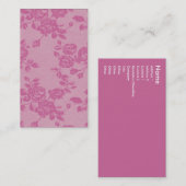 バラ 名刺 (正面/裏面)