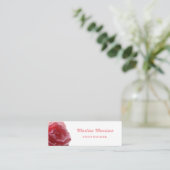 バラ、名刺、サイズ：ミニ、7.6 cm x 2.5 cm スキニー名刺 (スタンド正面)