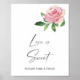 バラ – 愛は甘い取り扱い ポスター