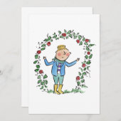 バラ 招待状 (正面/裏面)