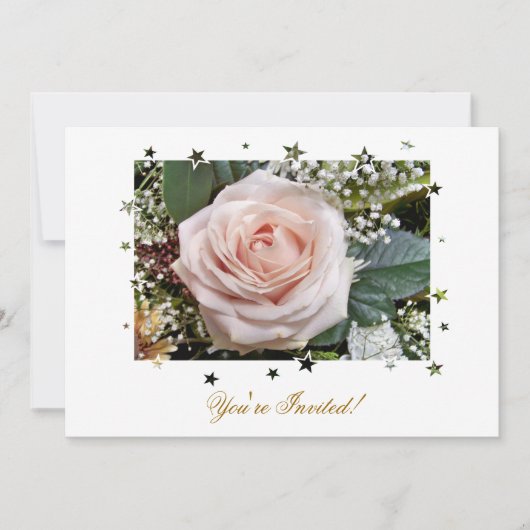 バラ 招待状 (正面)