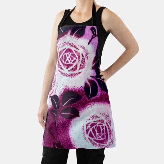 バラ、日本のヴィンテージデザイン エプロン (インサイチュ)