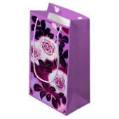 バラ、日本のヴィンテージデザイン スモールペーパーバッグ (正面アングル)