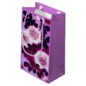 バラ、日本のヴィンテージデザイン スモールペーパーバッグ (裏面アングル)