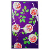 バラ、日本のヴィンテージデザイン スモールペーパーバッグ (裏面)