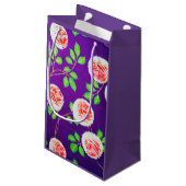 バラ、日本のヴィンテージデザイン スモールペーパーバッグ (裏面アングル)