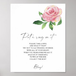 バラ-春itゲームにリングを置く ポスター