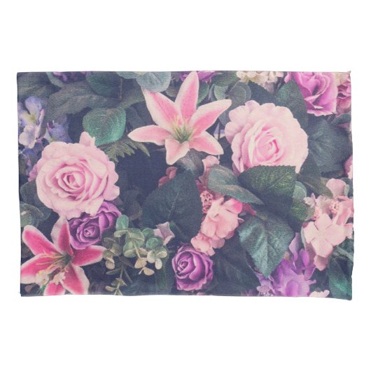 バラ 枕カバー (正面)